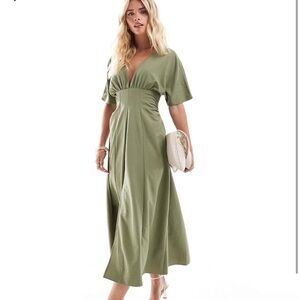 ASOS Olive Green Midi Dress